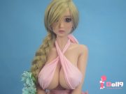 132cm (4ft3″) D-cup Chinese adorable & shapely Amber, with poppy-dog eyes, well-endowed breast mini sex doll